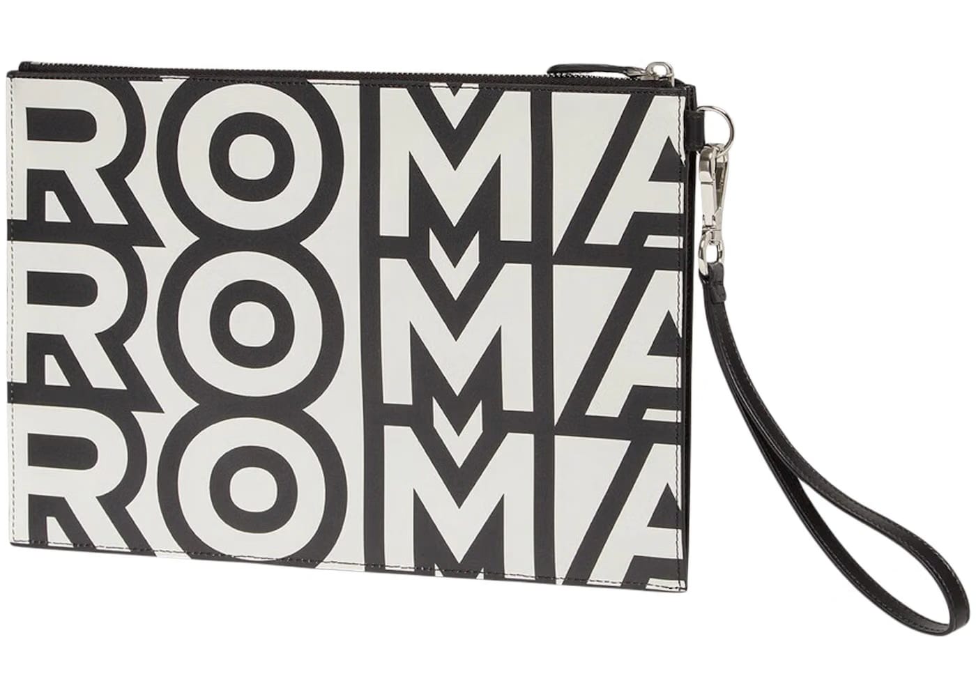 Fendi by Marc Jacobs FF Flat Pouch Two-Tone Leather Pouch Multicolor