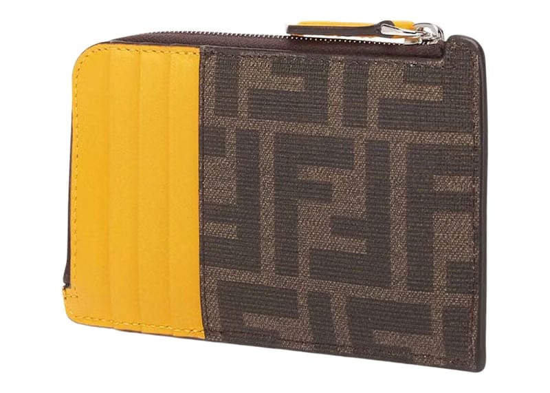 Fendi x FRGMT x Pokemon FF Fabric Card Holder Card Case Brown