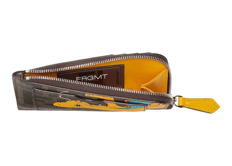 Fendi x FRGMT x Pokemon FF Fabric Card Holder Card Case Brown