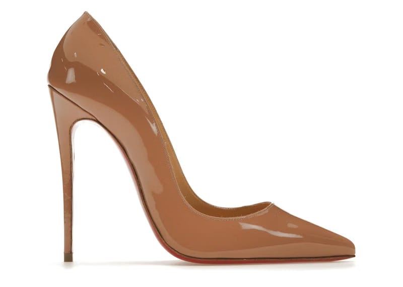 Christian Louboutin So Kate 120mm Pump Nude Patent Leather