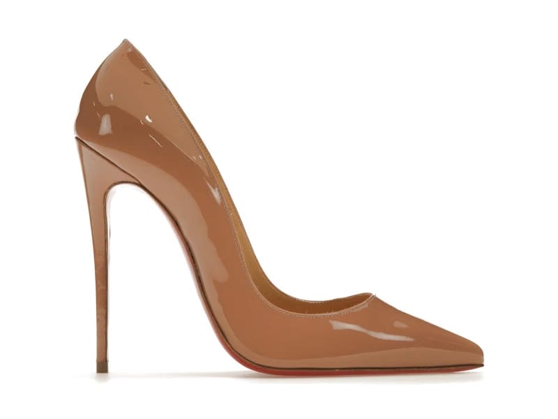 Christian Louboutin So Kate 120mm Pump Nude Patent Leather