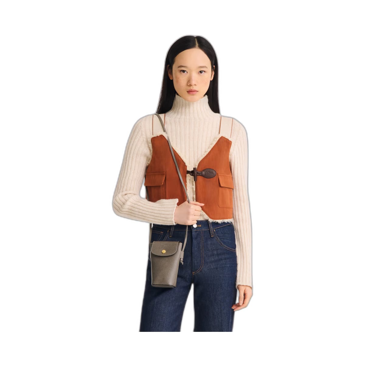Longchamp Epure Phone case Turtledove