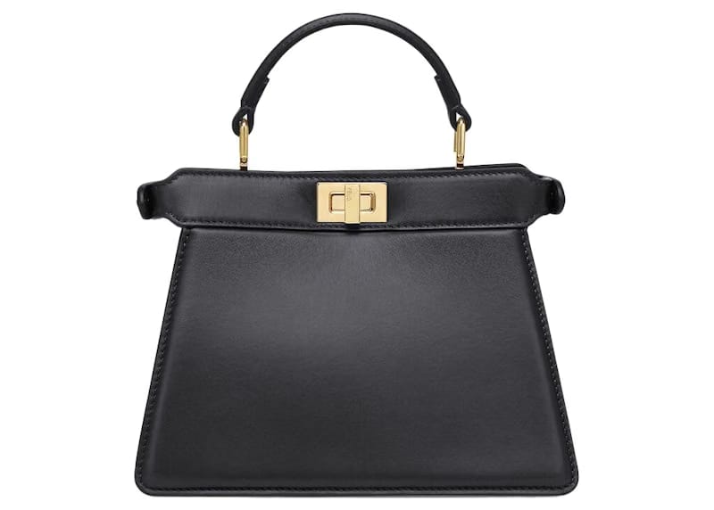 Fendi by Marc Jacobs Peekaboo ISeeU Petite Black Padded Nappa Leather Bag