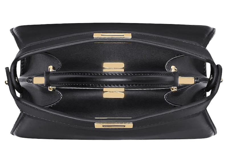 Fendi by Marc Jacobs Peekaboo ISeeU Petite Black Padded Nappa Leather Bag