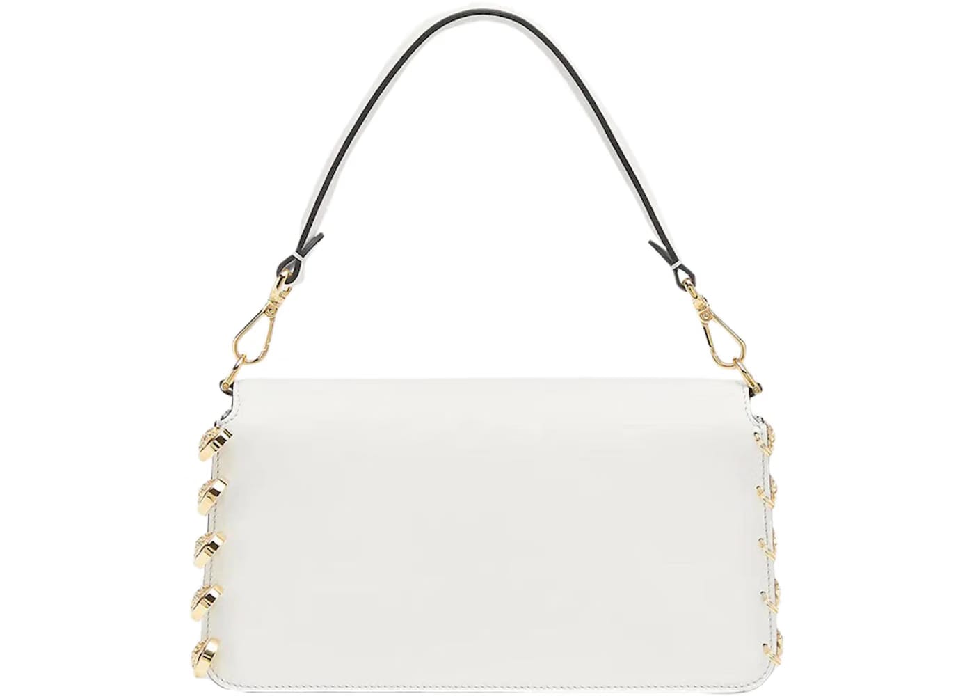 Fendi Fendace Baguette Brooch White