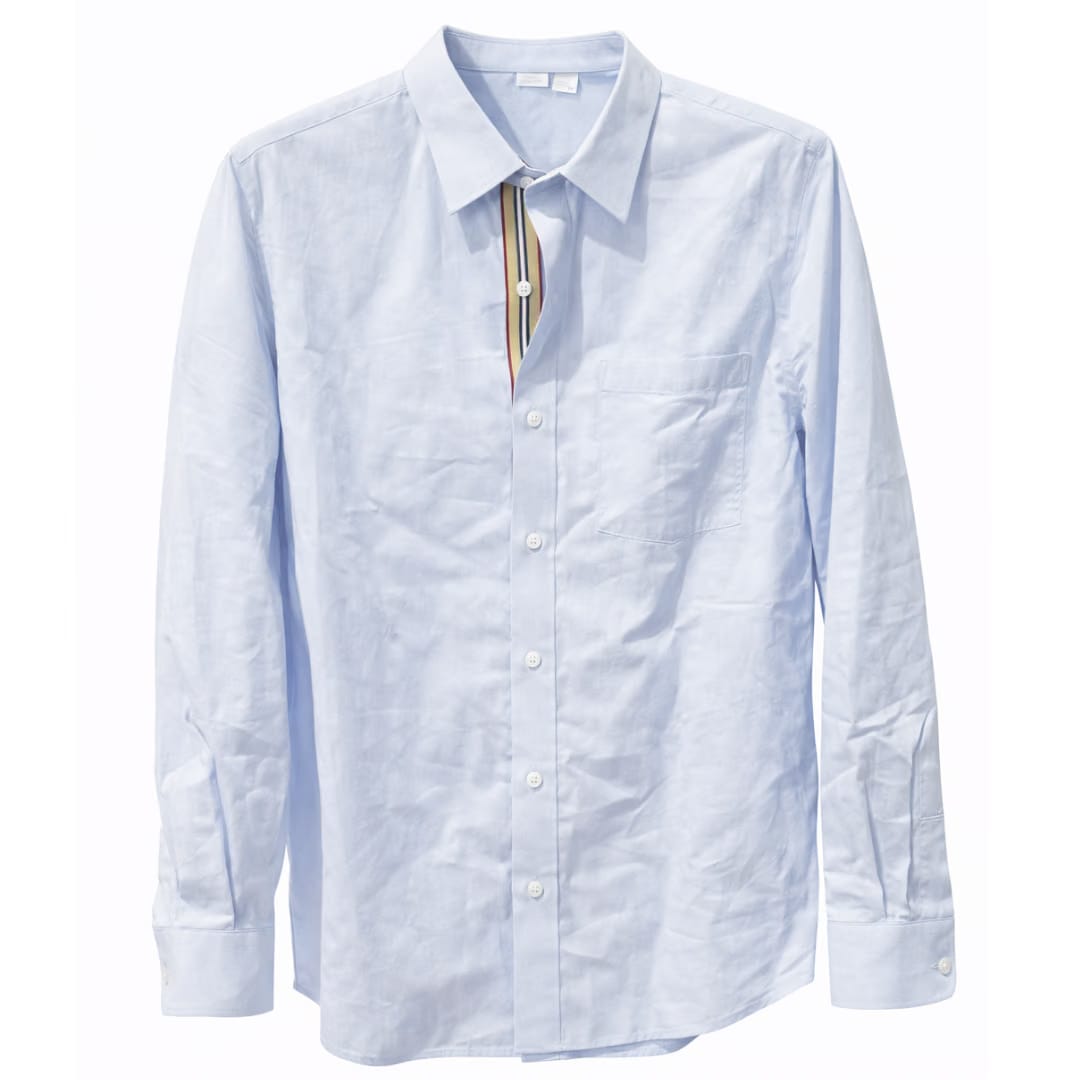 BURBERRY CLAVERDON SHIRT PALE BLUE