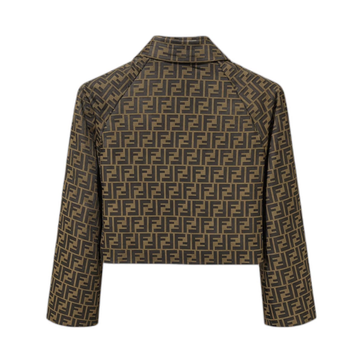 FENDI CRYSTAL EMBELLISHED JACKET Brown