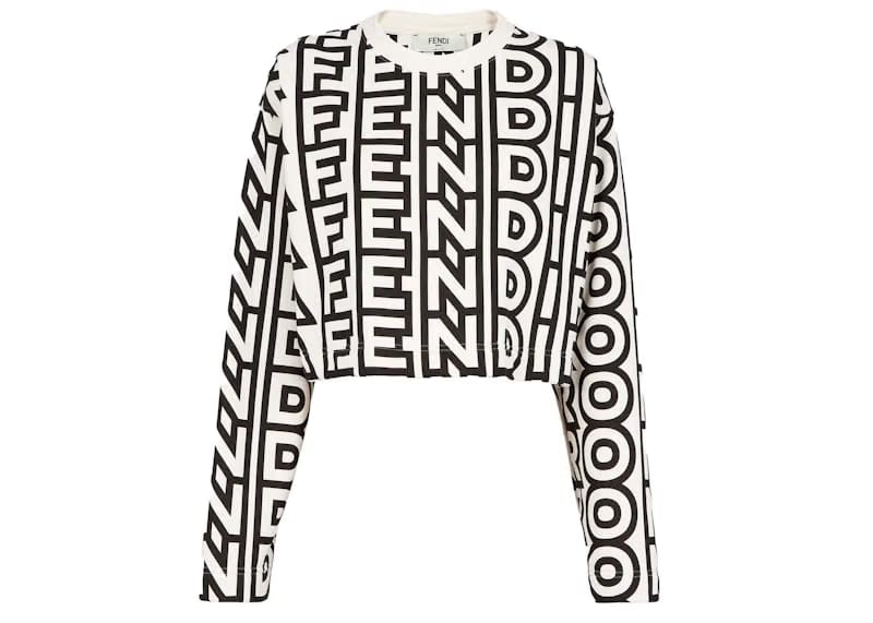 Fendi by Marc Jacobs Two-tone Jersey Sweatshirt Multicolor