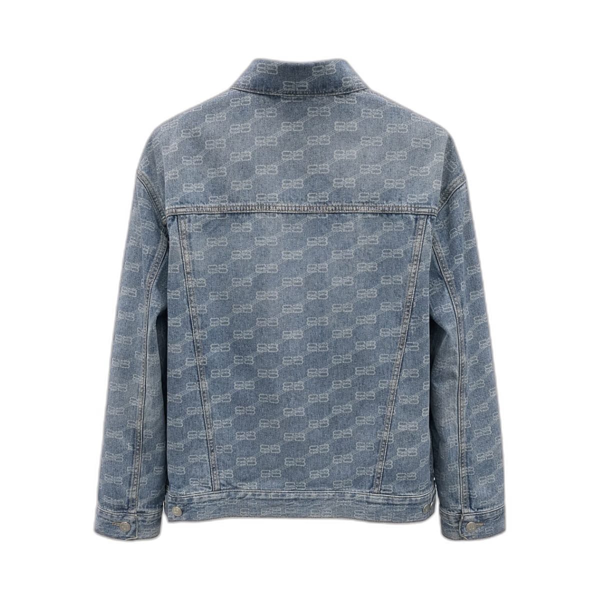 BALENCIAGA INDIGO RING DENIM JACKET BLUE