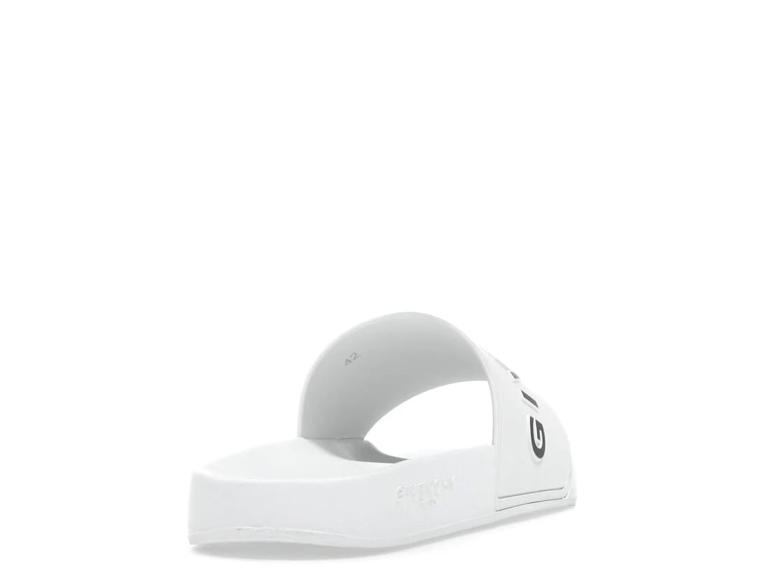 Givenchy Paris Flat Sandals White Black