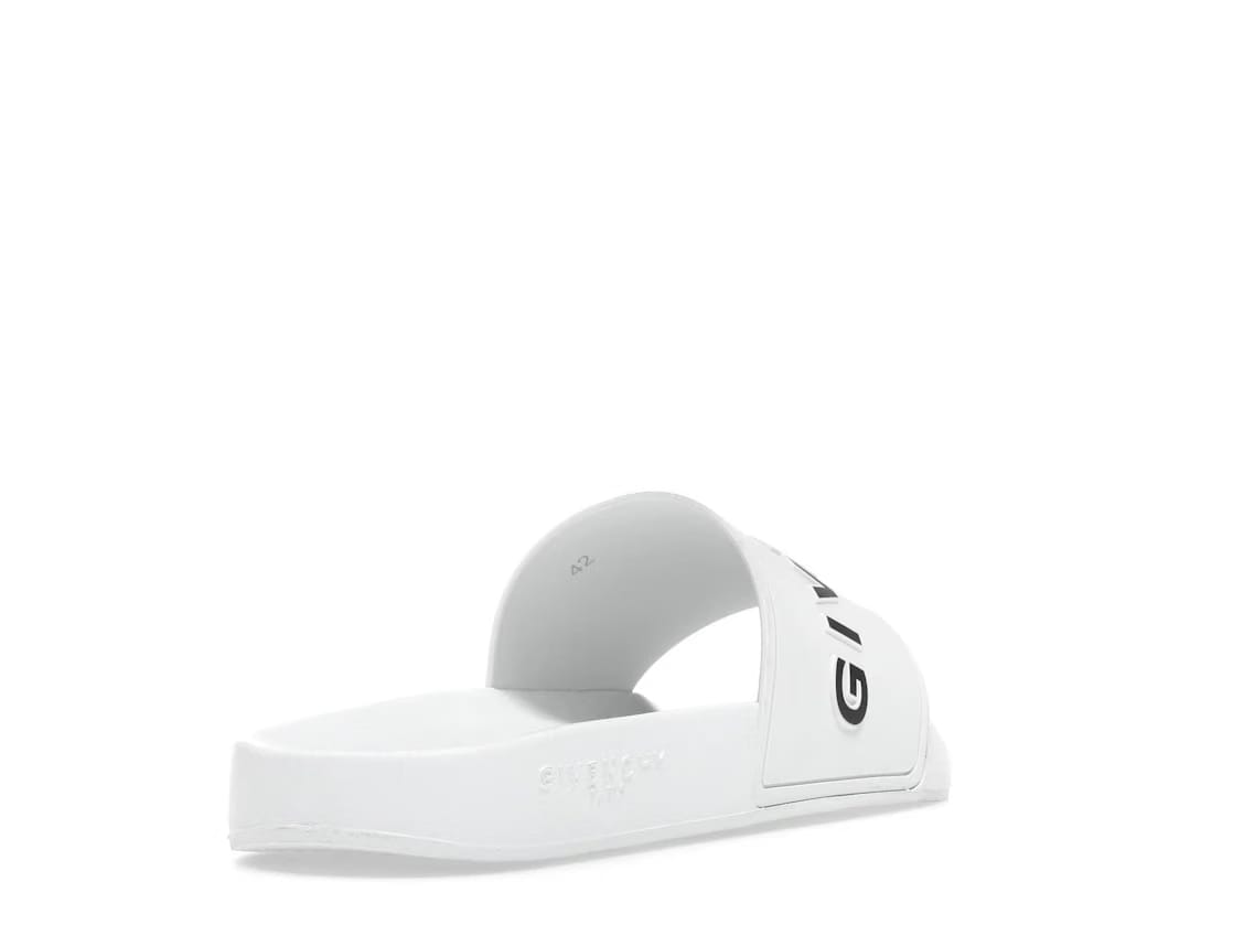 Givenchy Paris Flat Sandals White Black