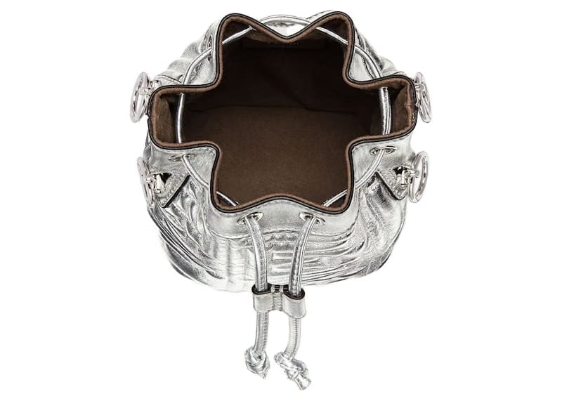 Fendi by Marc Jacobs Mon Tresor Silver Quilted Leather Mini-Bag