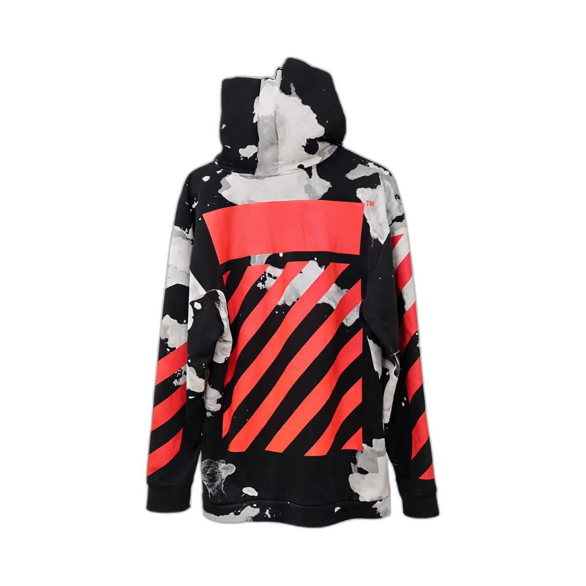 OFF WHITE LIQUID CAMO HOODED JACKET black grey