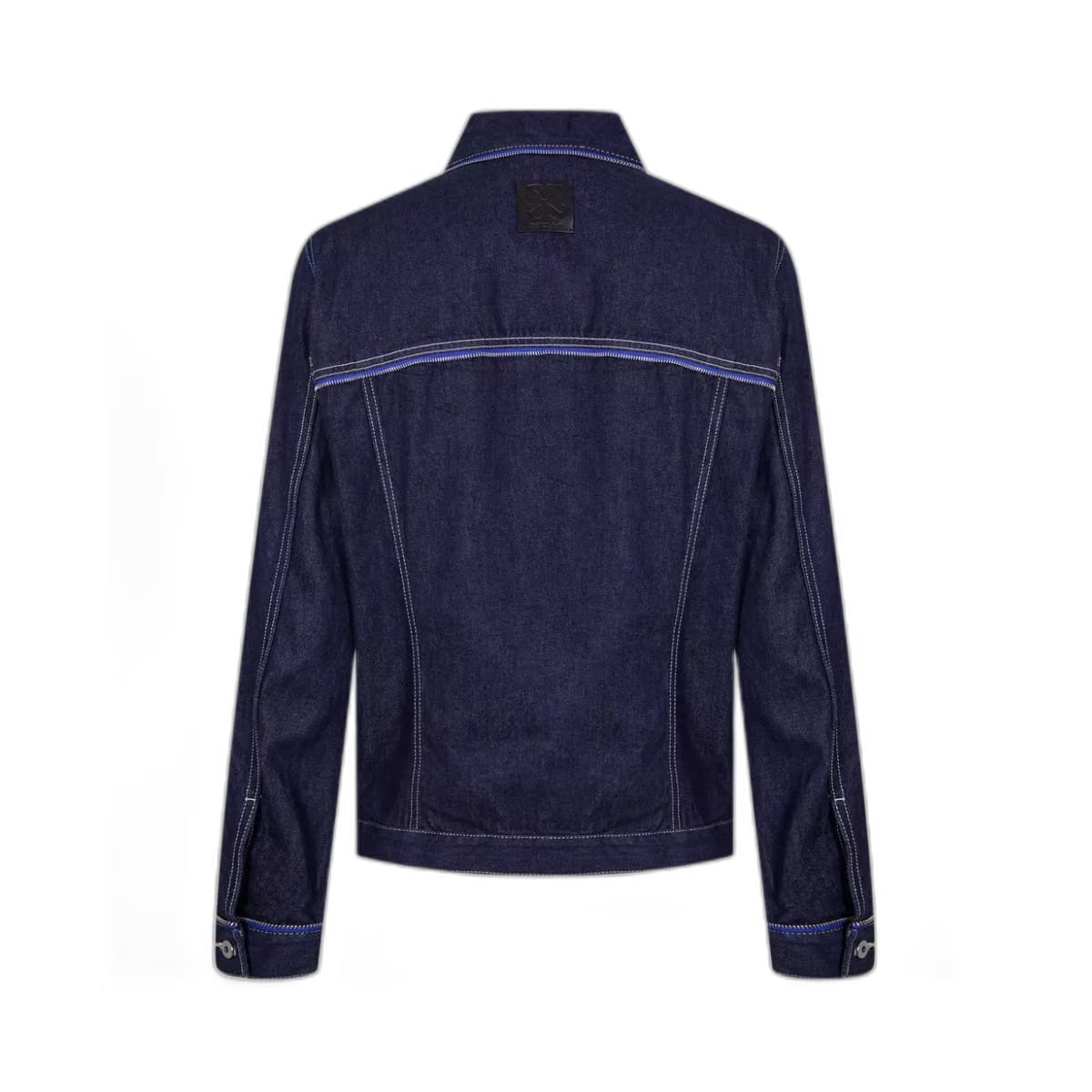 Off White Zip Embellished Denim Jacket Sierra Leone