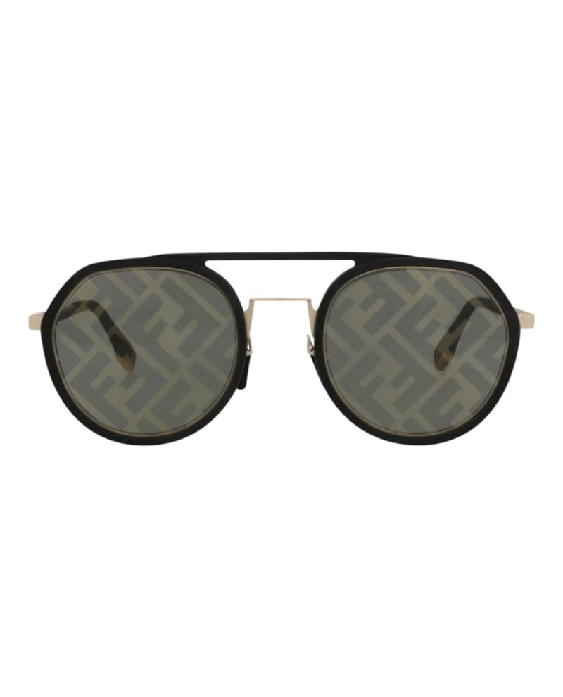 Fendi Aviator Sunglasses Black Black Smoke (FE40040U-51-02C)