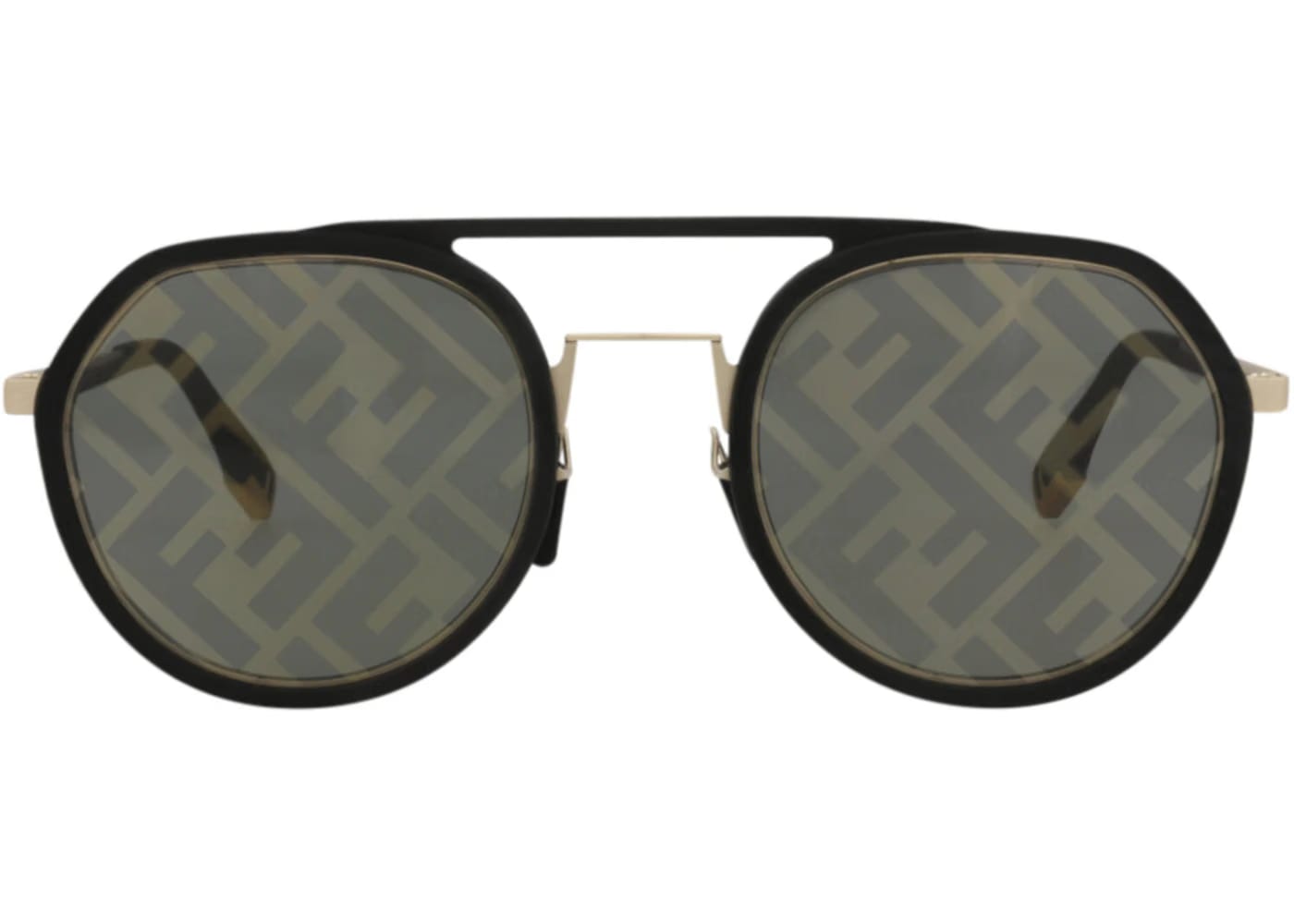 Fendi Aviator Sunglasses Black Black Smoke (FE40040U-51-02C)