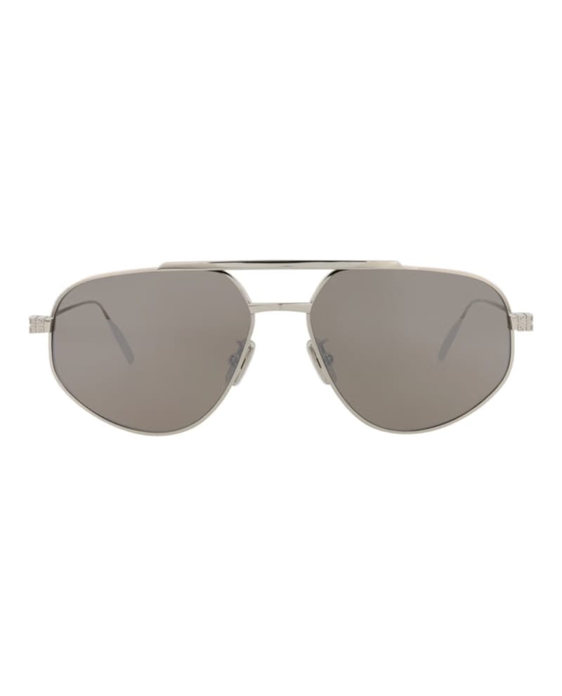 Givenchy Aviator-Frame Metal Sunglasses Palladium Palladium Silver (GV40058U-57-16G)