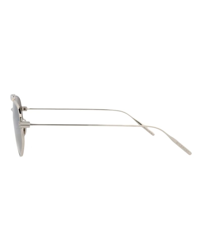 Givenchy Aviator-Frame Metal Sunglasses Palladium Palladium Silver (GV40058U-57-16G)