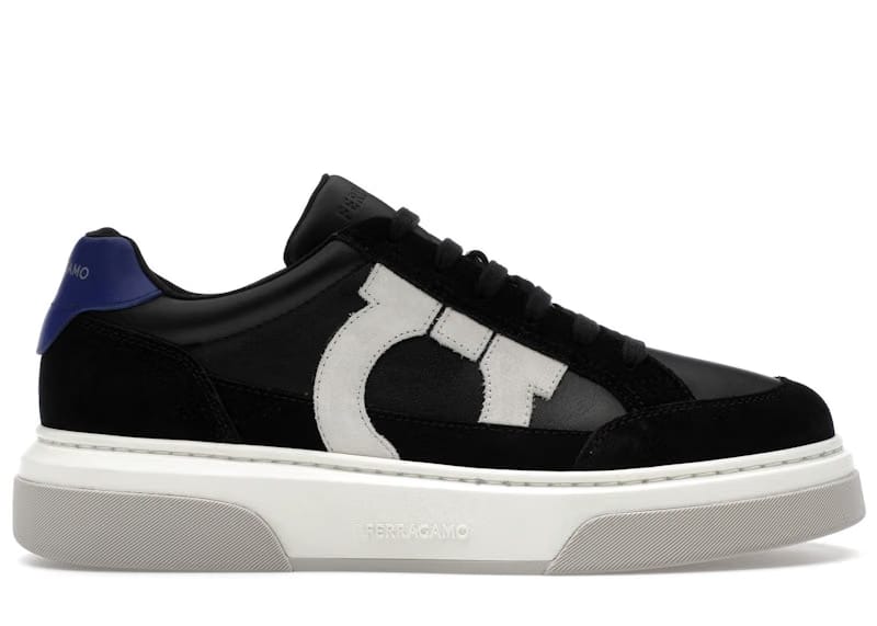 Ferragamo Gancini Panelled Leather Sneakers Multicolor