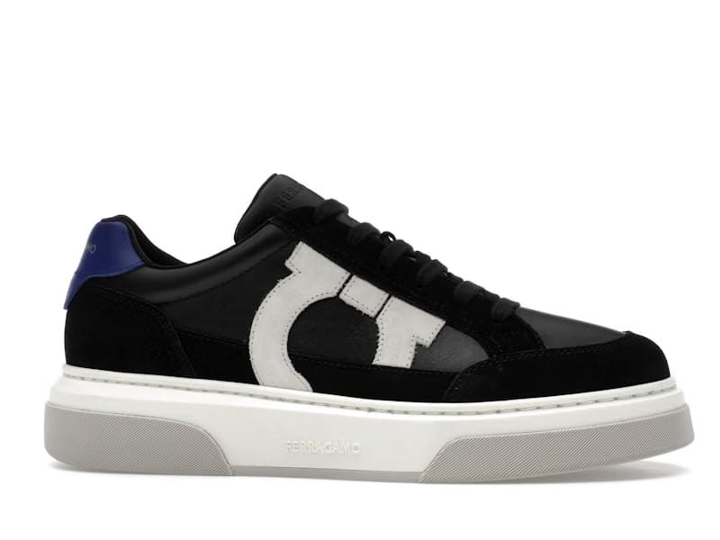 Ferragamo Gancini Panelled Leather Sneakers Multicolor