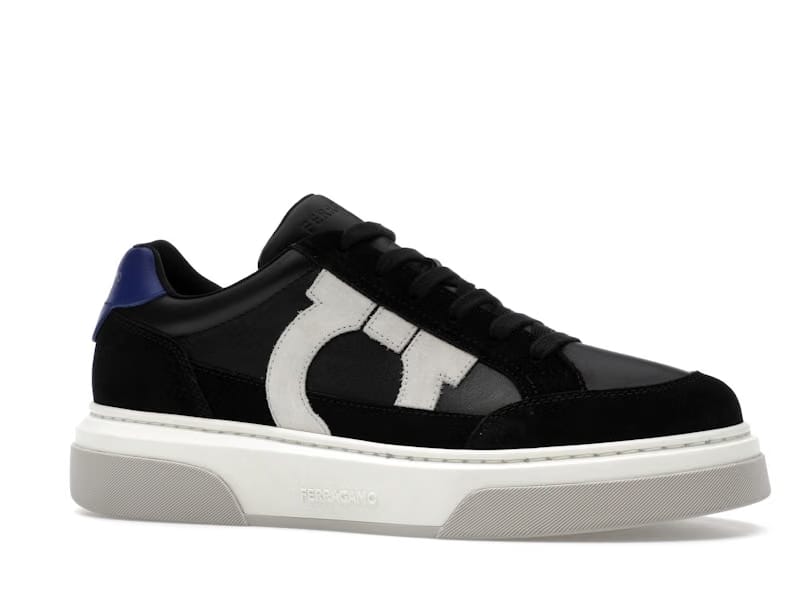 Ferragamo Gancini Panelled Leather Sneakers Multicolor
