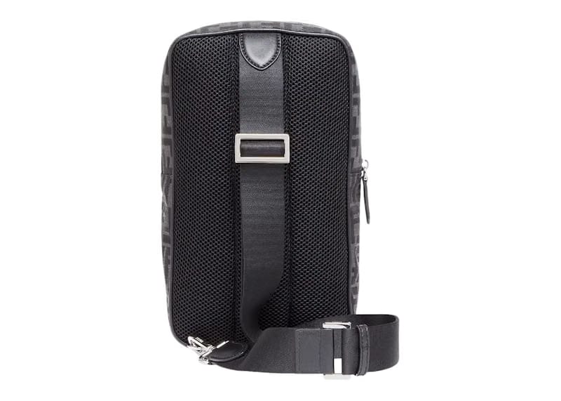 Fendi One-Shoulder Travel Backpack FF Jacquard Fabric Multicolour