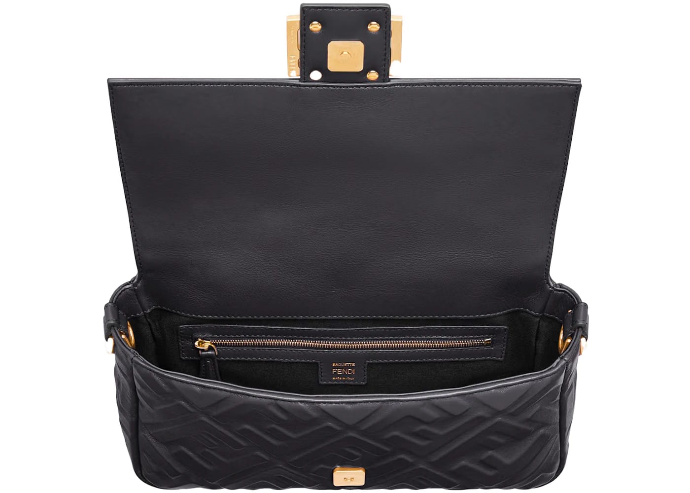 Fendi by Marc Jacobs Baguette Black Leather Bag