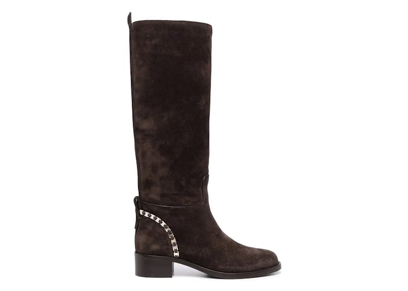 Ferragamo Tawnie Below-The-Knee Boots Brown (Women's)
