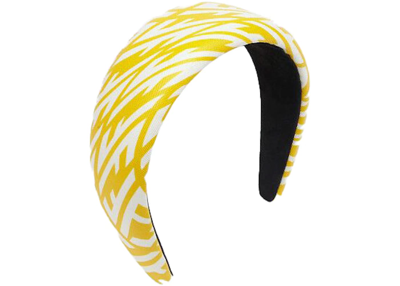 Fendi Headband FF Motif Yellow