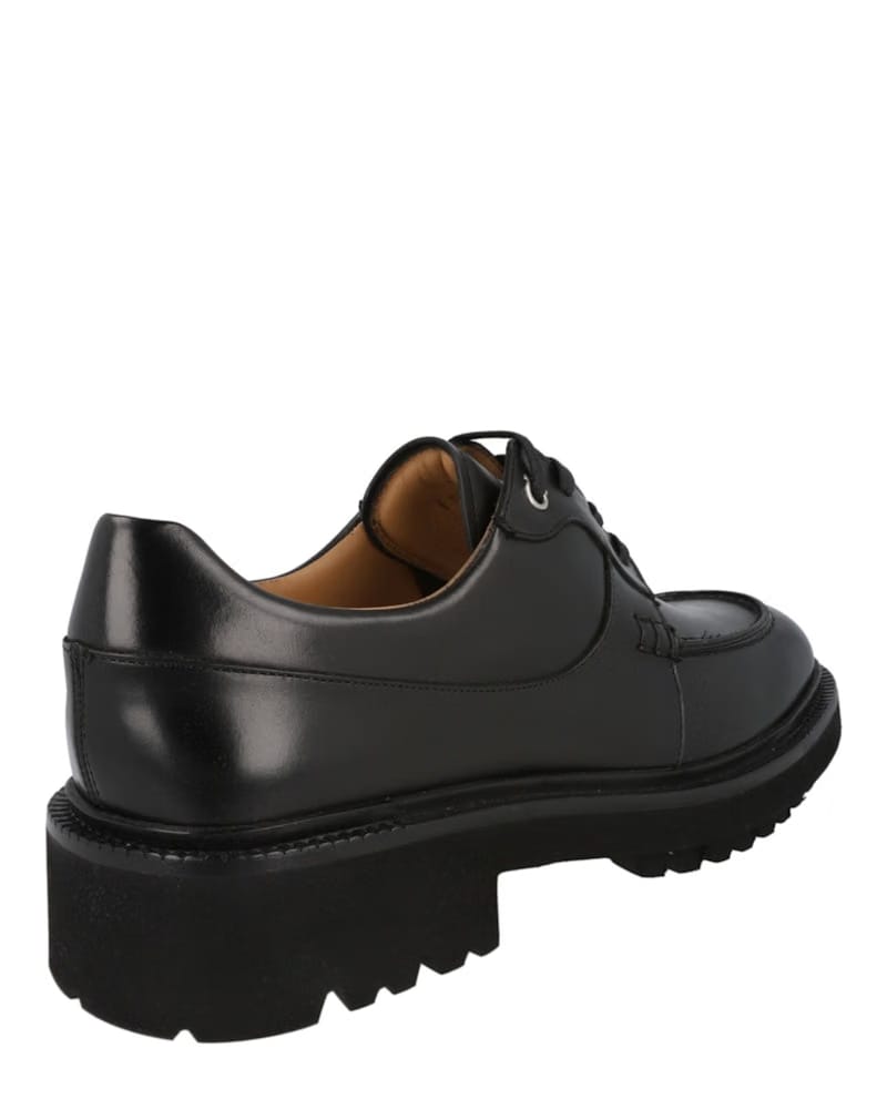 Ferragamo Gorin Lace Up Derby Shoes Black