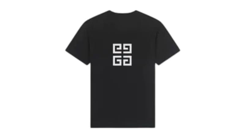 Givenchy Oversized Logo Embroidered T-Shirt Black