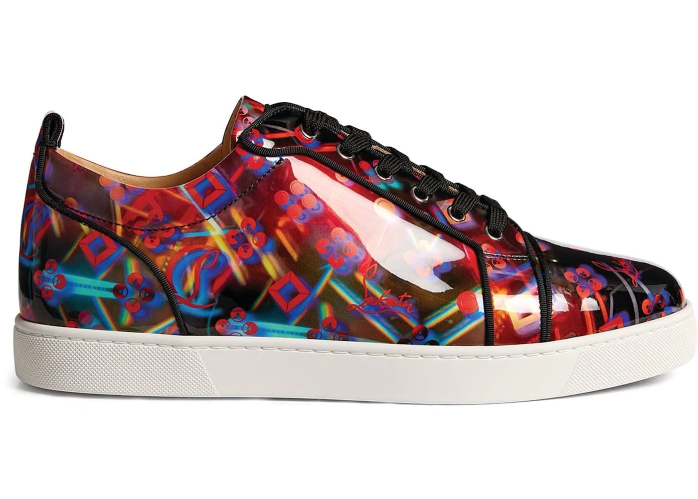 Christian Louboutin Louis Junior Orlato Flat Multi Black