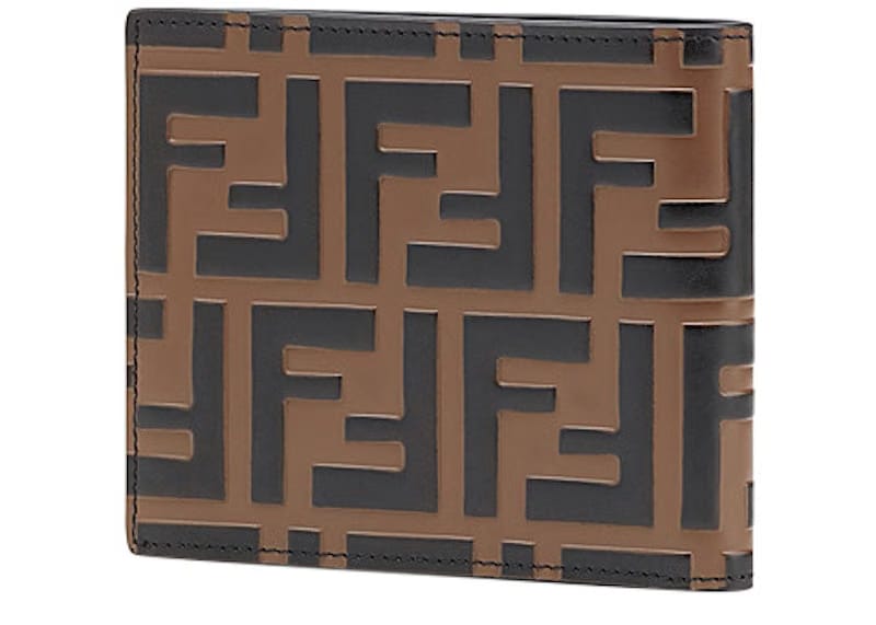 Fendi Bifold Wallet Zucca Embossed Brown/Black