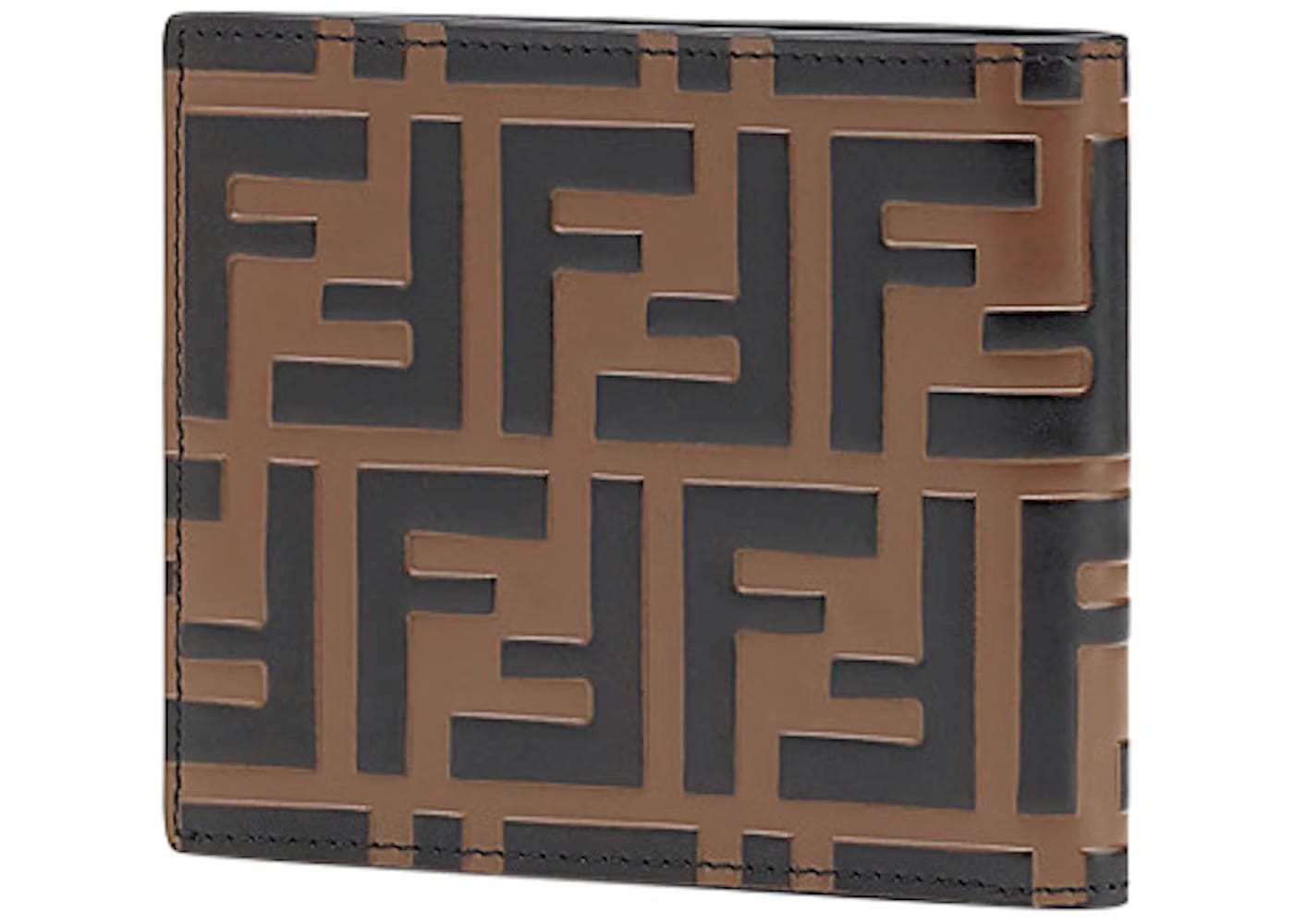 Fendi Bifold Wallet Zucca Embossed Brown/Black
