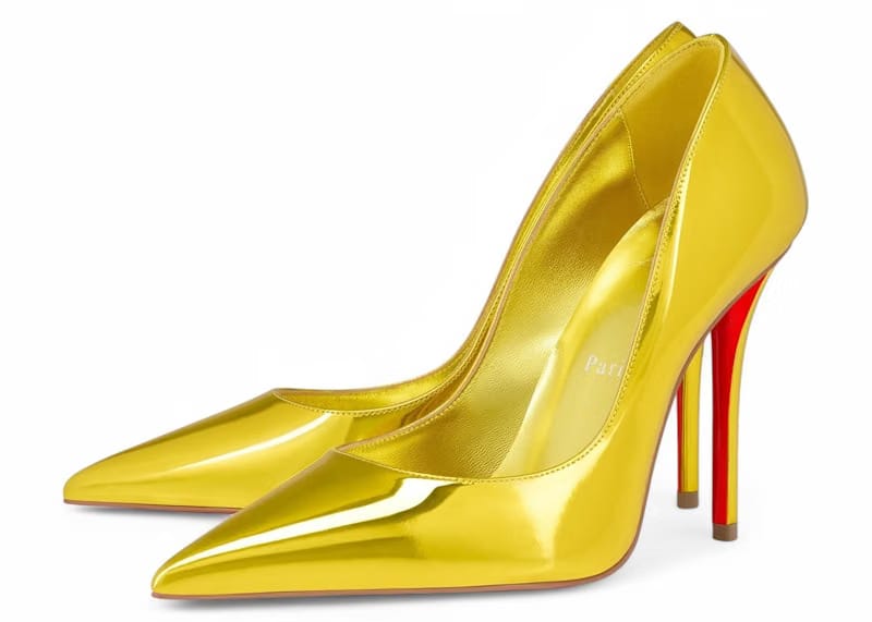 Christian Louboutin Miss Z 100mm Pump Delight Laminated Calf Leather