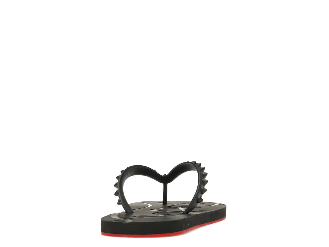 Christian Louboutin Loubi Flip Slide Black Black (Women's)