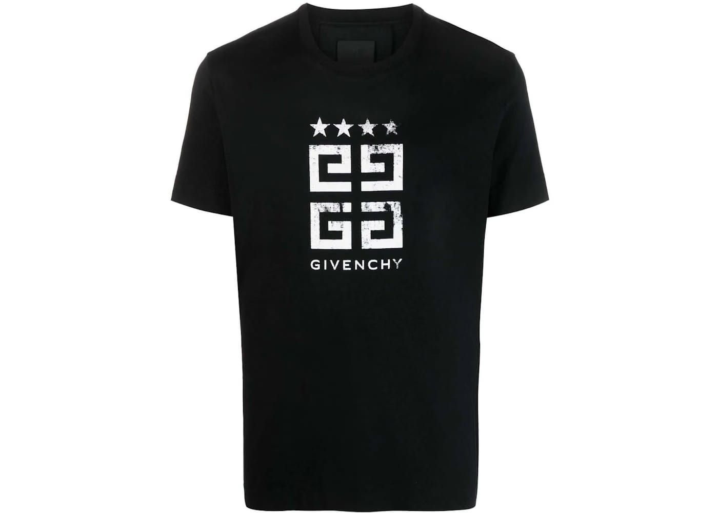 Givenchy Slim Fit Logo Star T-Shirt Black/White
