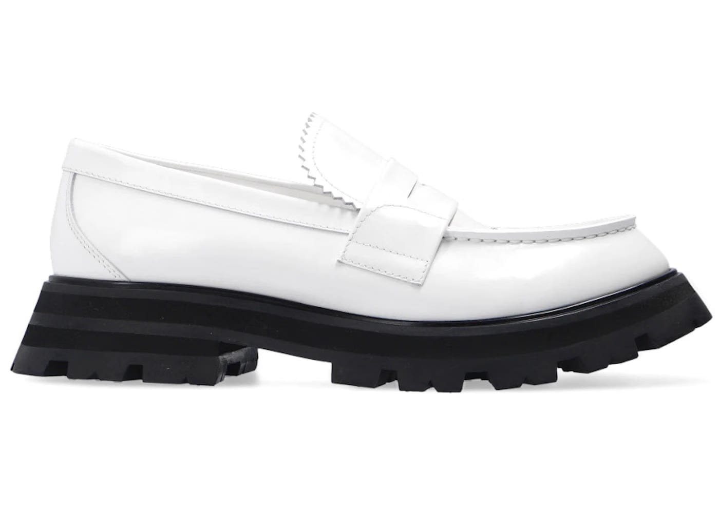 Alexander McQueen Wmns Wander Loafer 'White Black'