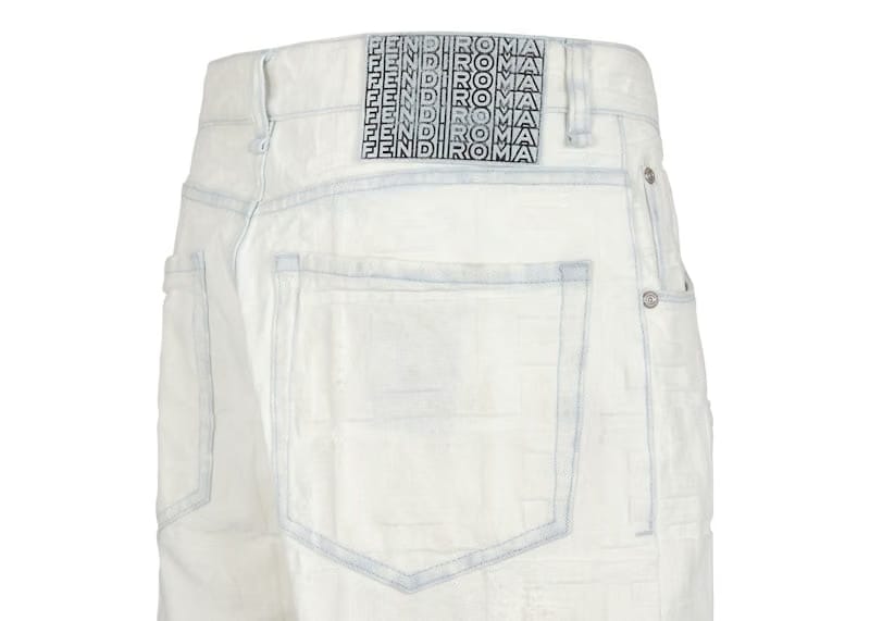 Fendi by Marc Jacobs Denim Jeans White