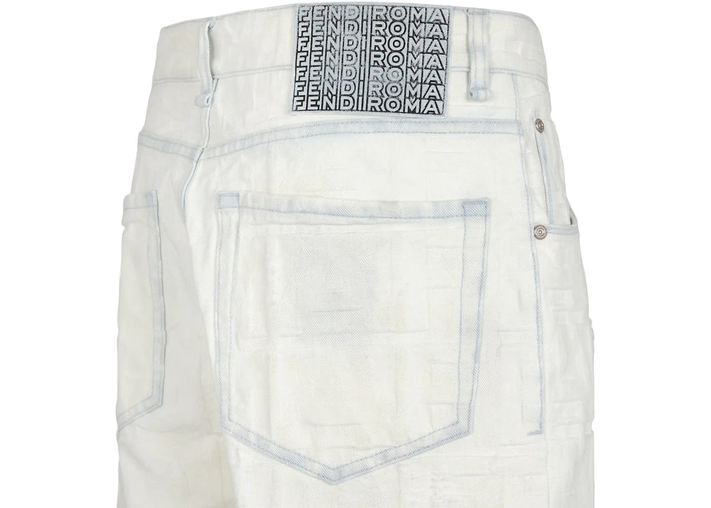 Fendi by Marc Jacobs Denim Jeans White