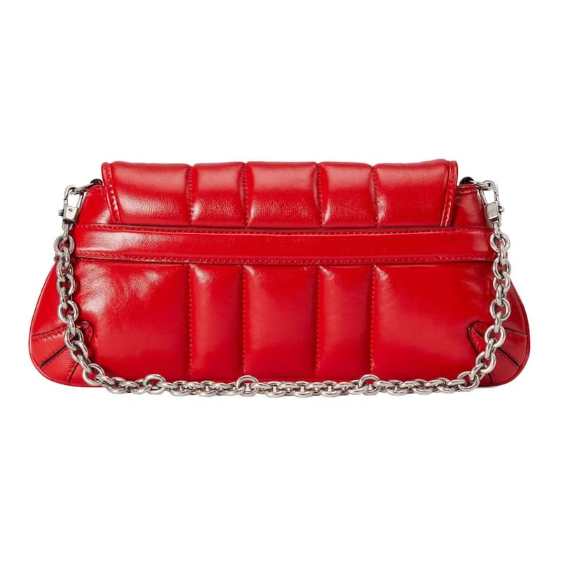 Gucci Horsebit Chain Small Shoulder Bag Red
