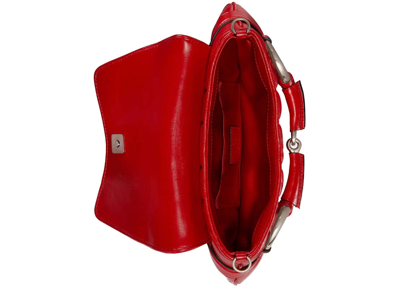 Gucci Horsebit Chain Small Shoulder Bag Red