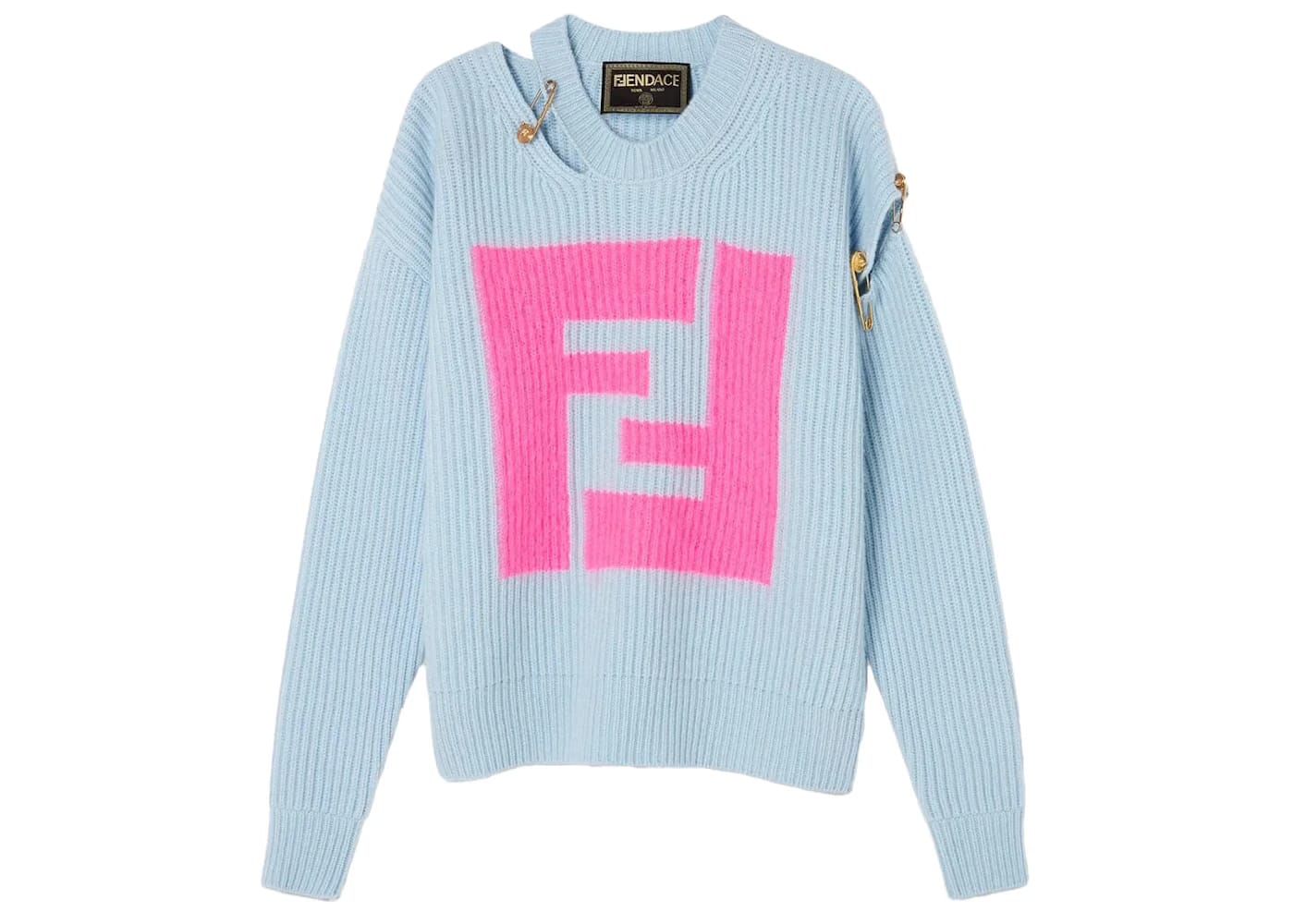 Fendi Fendace Cutout Jumper Blue/Pink