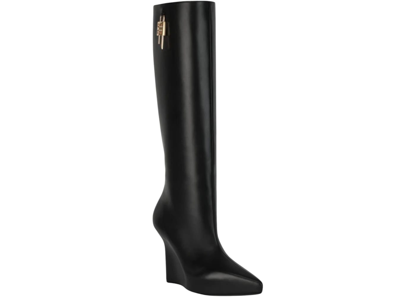 Givenchy G-Lock Knee-High Wedge Boots Black (Women's)