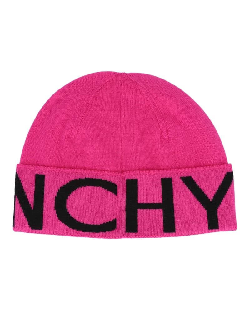 Givenchy Jacquard Logo Beanie Pink/Black