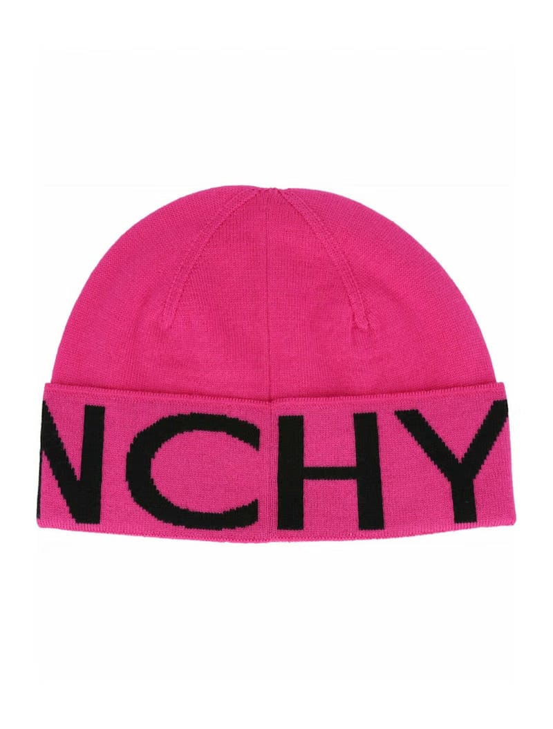 Givenchy Jacquard Logo Beanie Pink/Black