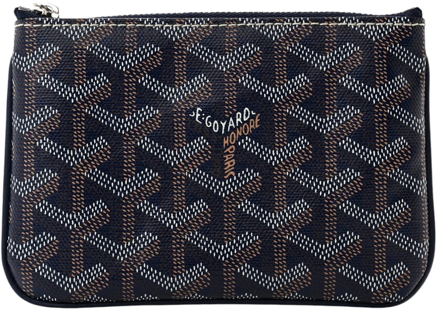 Goyard Senat Pouch Goyardine Mini Navy