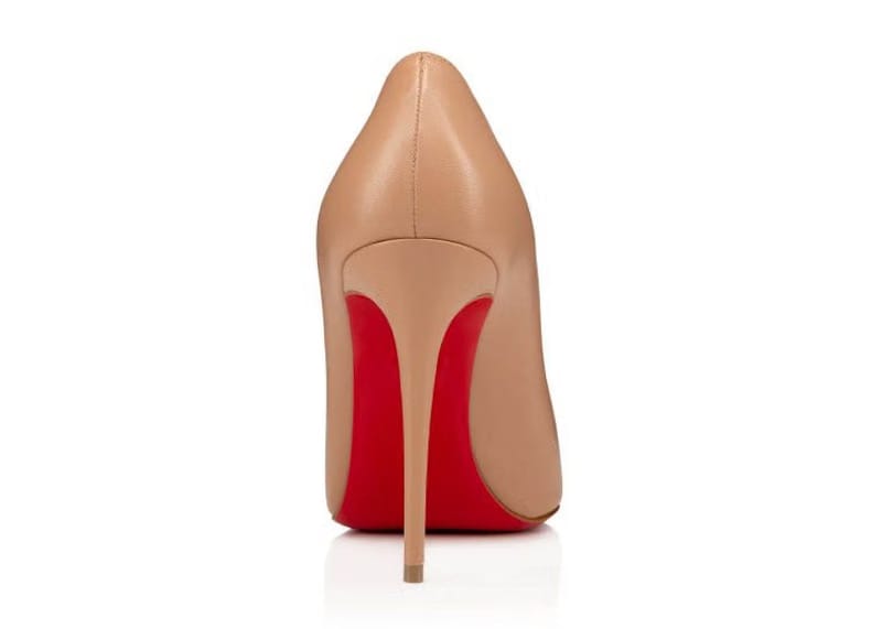 Christian Louboutin Kate 100mm Pump Nude Nappa Shiny Leather