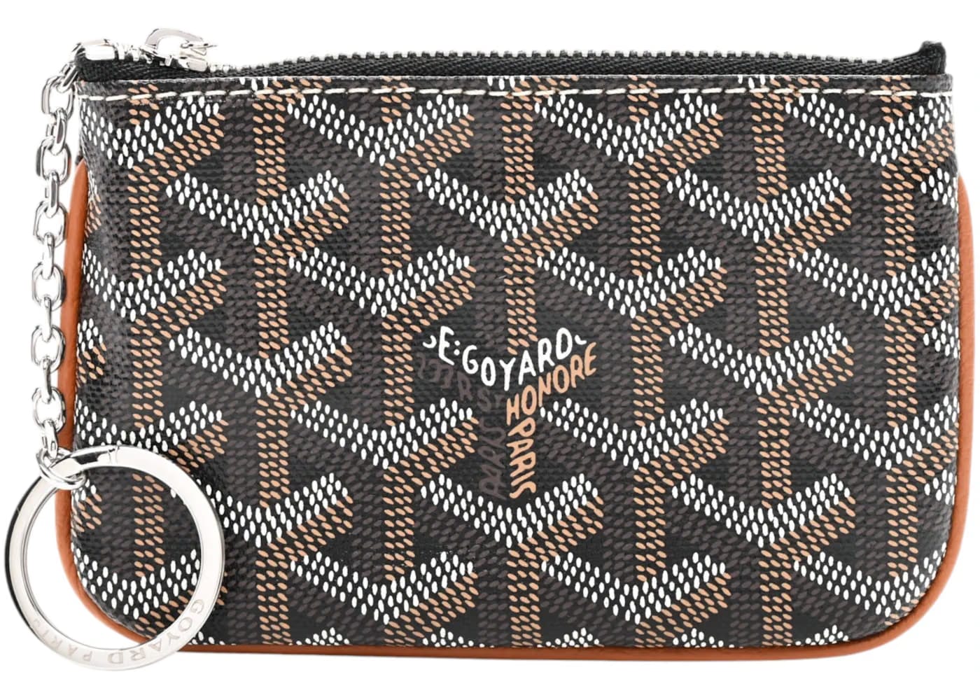 Goyard Sénat Nano Key Pouch Black/Tan