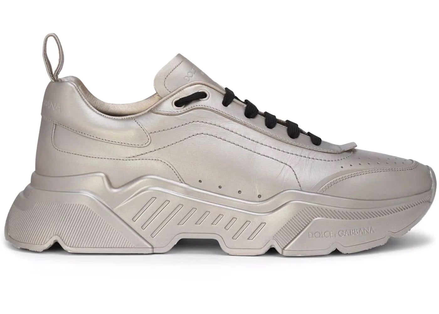 Dolce & Gabbana Daymaster Foiled Effect Metallic Pearl Silver